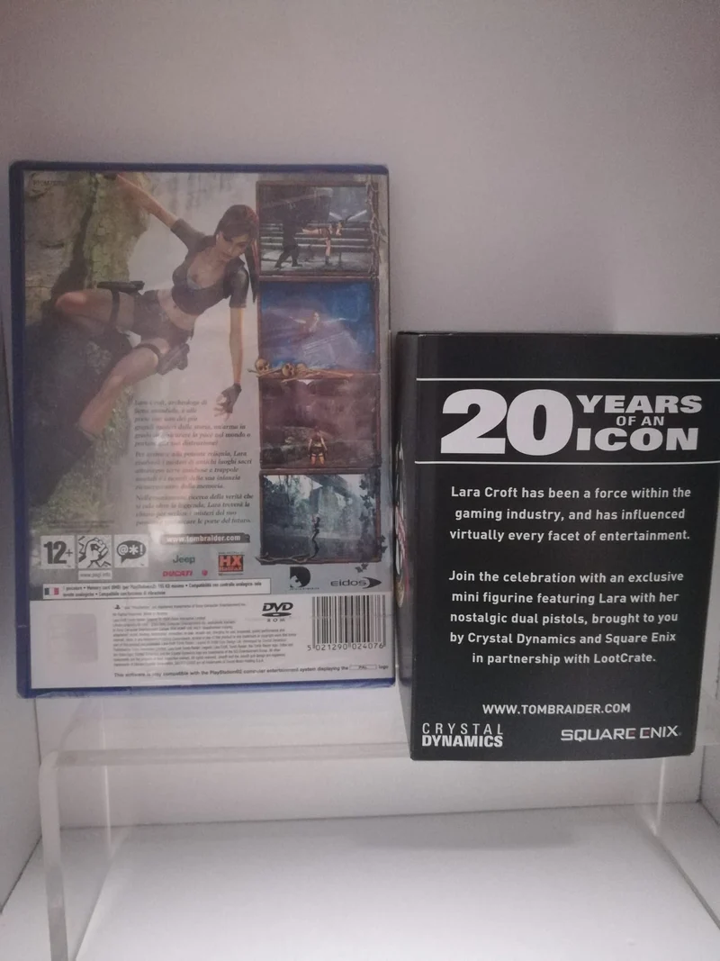 LARA CROFT TOMB RAIDER LEGEND PS2 (italiano)+FIGURE LARA CROFT 20 YEARS