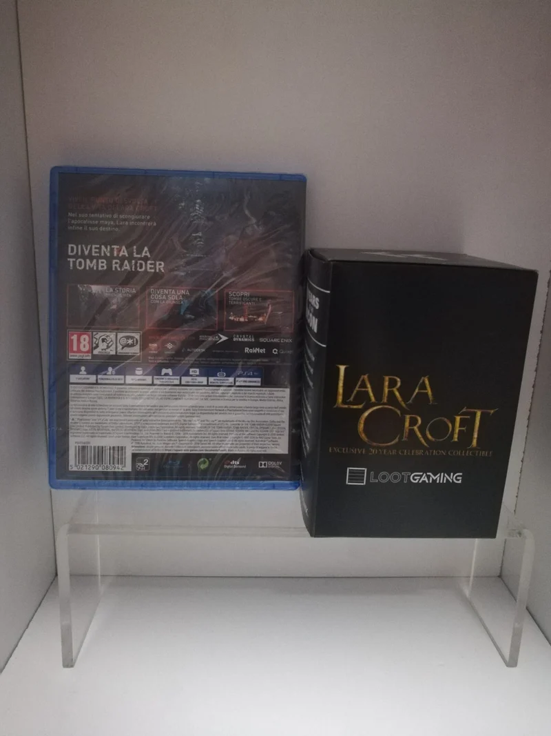 SHADOW OF THE TOMB RAIDER PS4+FIGURE LARA CROFT 20 YEAR