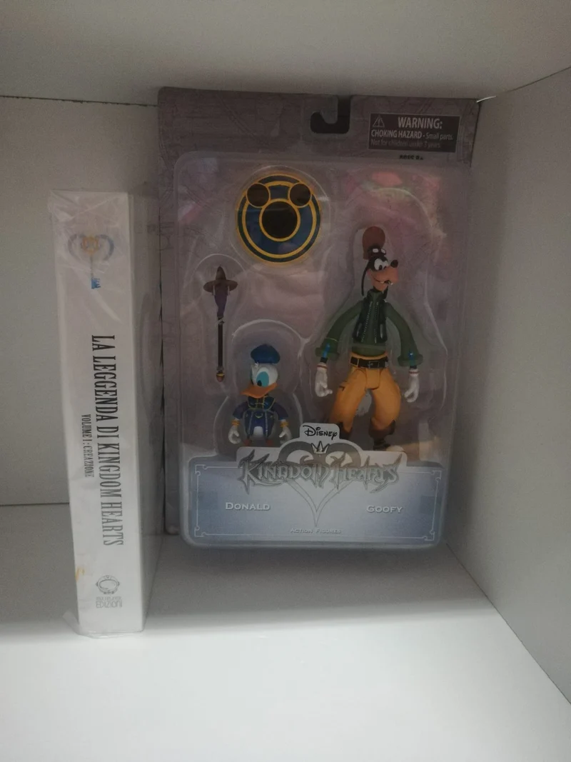 DISNEY KINGDOM HEARTS FIGURE-DONALD GOOFY+LA LEGGENDA DI KINGDOM HEARTS