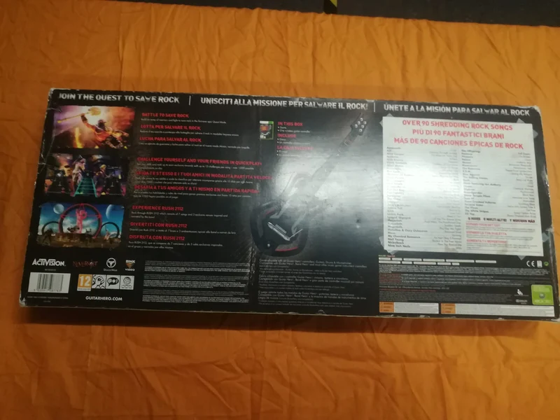 GUITAR HERO WARRIORS OF ROCK XBOX 360 (usato garantito)(solo chitarra)