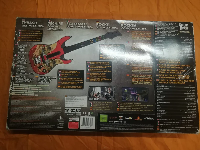 GUITAR HERO METALLICA XBOX 360 (usato garantito)(solo chitarra)