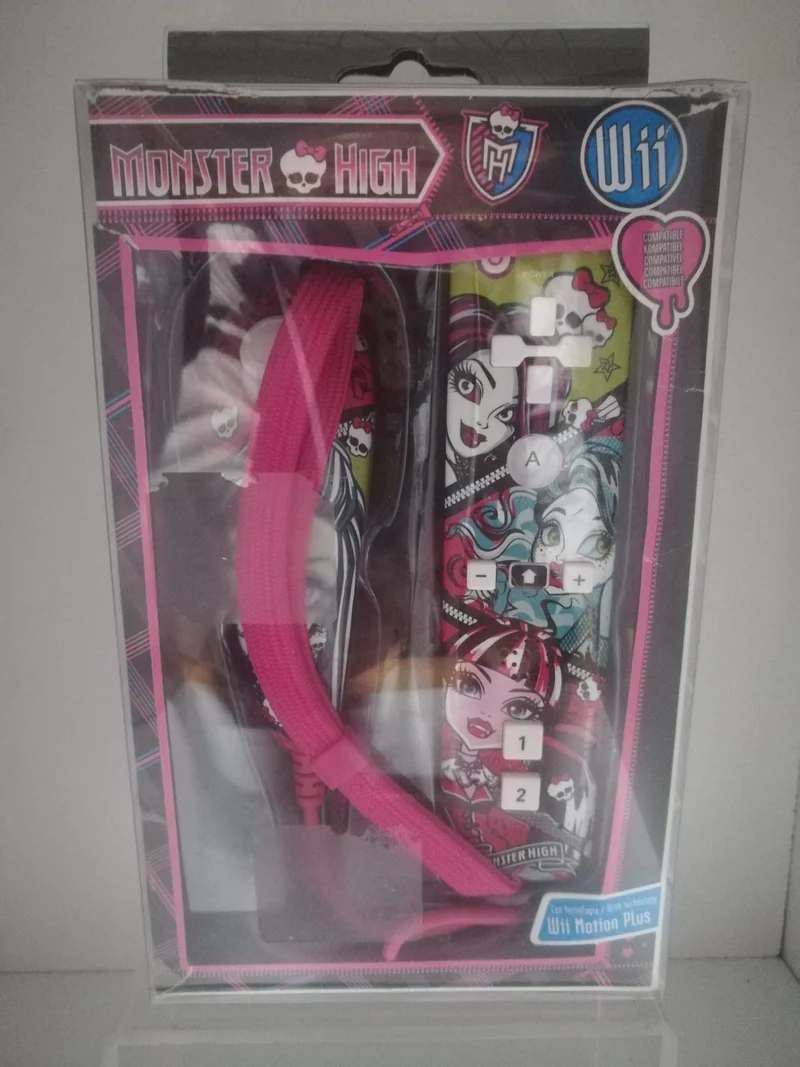 CONTROLLER -NUNCHUK NINTENDO WII-MONSTER HIGH (WII motion plus)(usato)