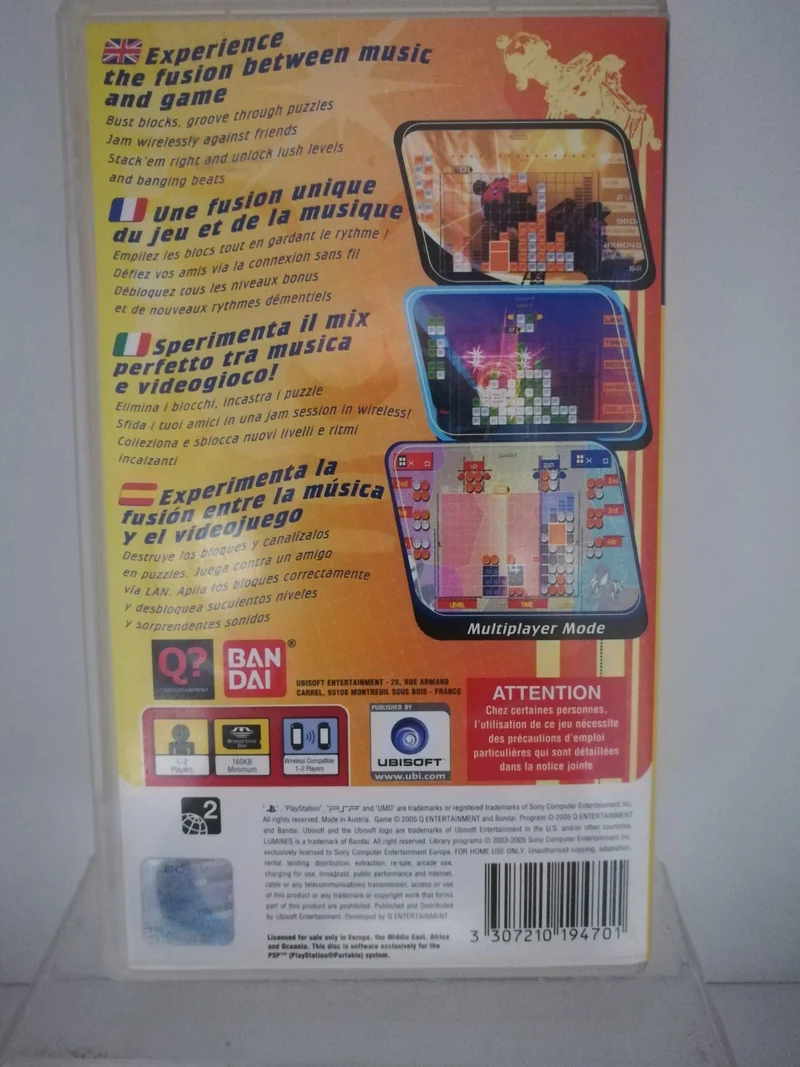 LUMINES PUZZLE FUSION PSP (usato garantito)