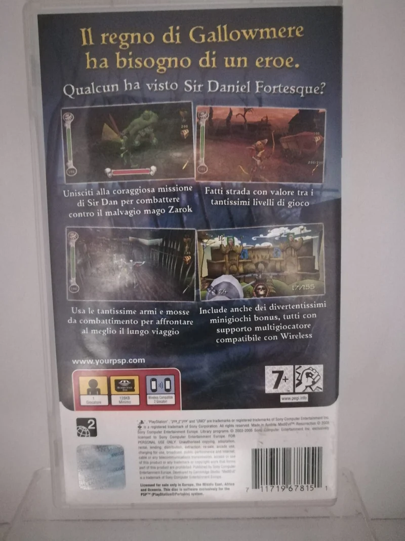 MEDIEVIL RESURRECTION PSP (usato garantito)