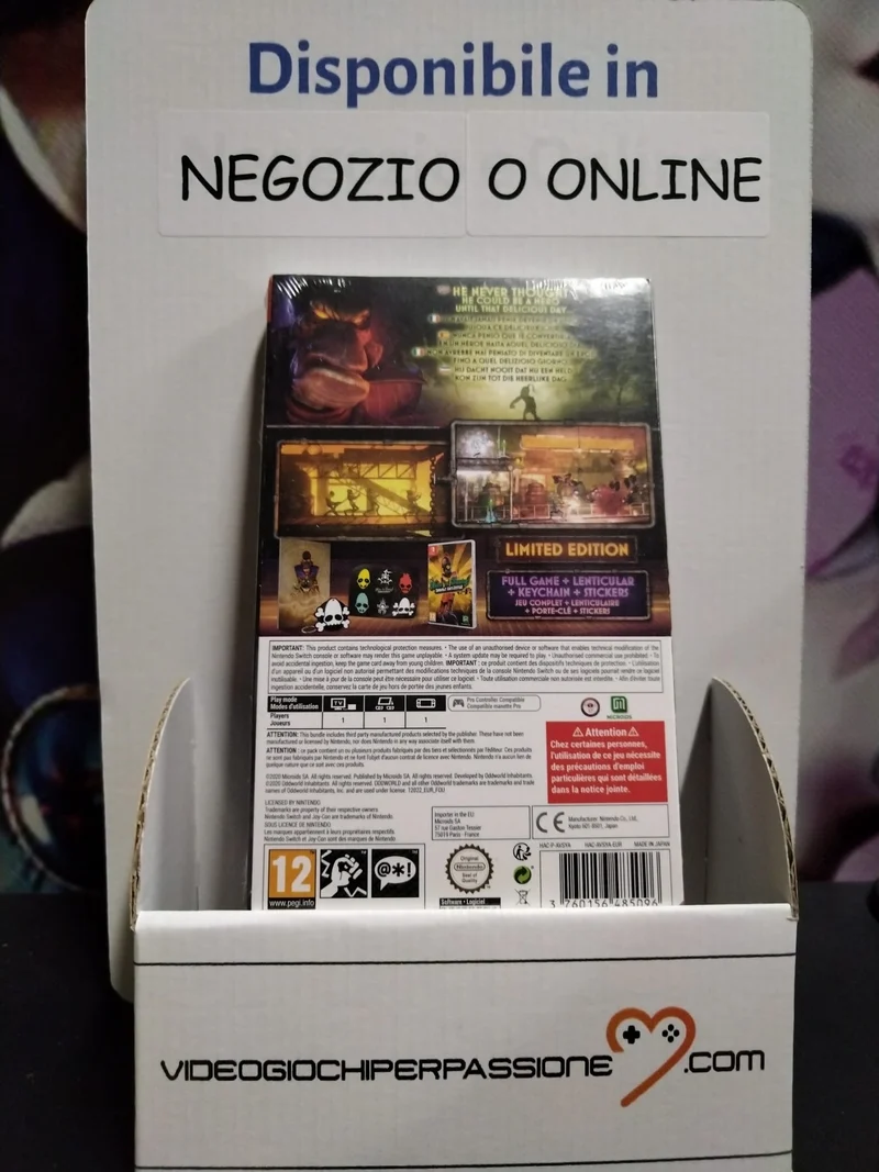 NEW 'N' TASTY! ODDWORLD:ABE'S ODDYSEE NINTENDO SWITCH limited edition
