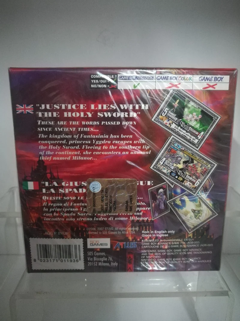 YGGDRA UNION we'll never fight alone NINTENDO GBA (versione italiana)(NUOVO)