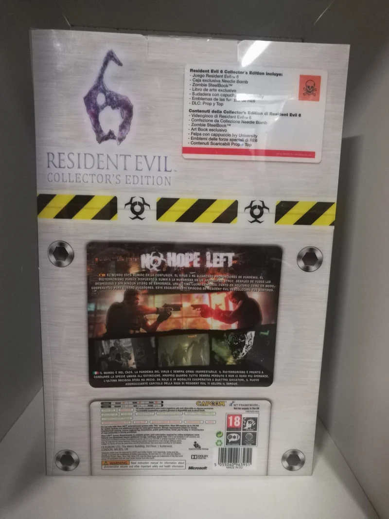RESIDENT EVIL 6 COLLECTOR'S EDITION XBOX 360 (italiana)(felpa tg XL)