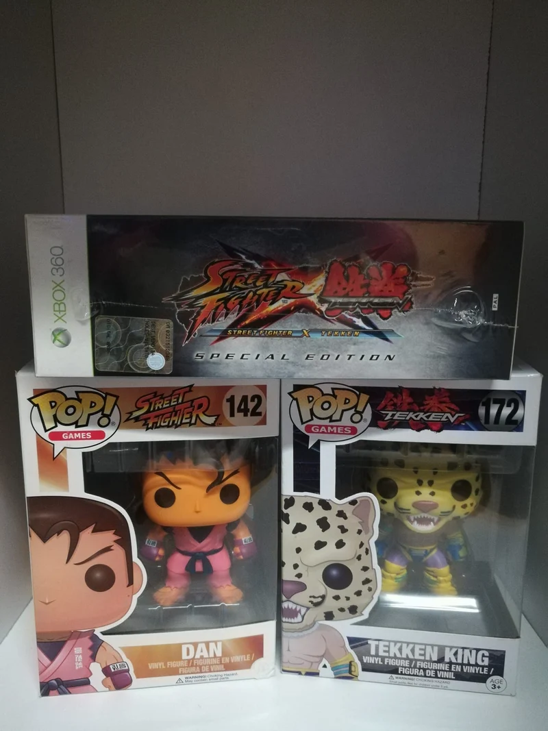 STREET FIGHTER X TEKKEN SPECIAL EDITION XBOX 360 + 2 FUNKO POP! (DEN)(KING)