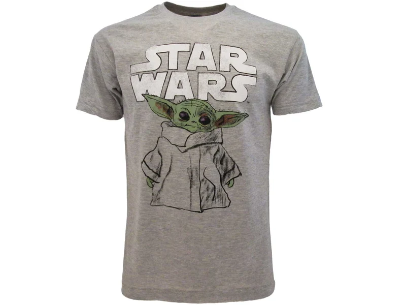 T-Shirt Mandalorian Star Wars - BABY YODA - 100% ORIGINALE