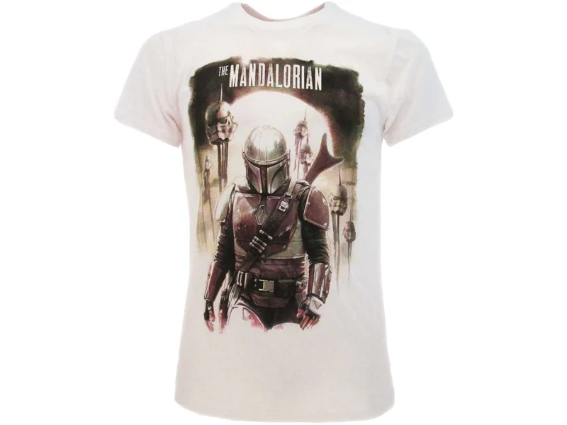 T-SHIRT Mandalorian Star Wars 100% ORIGINALE