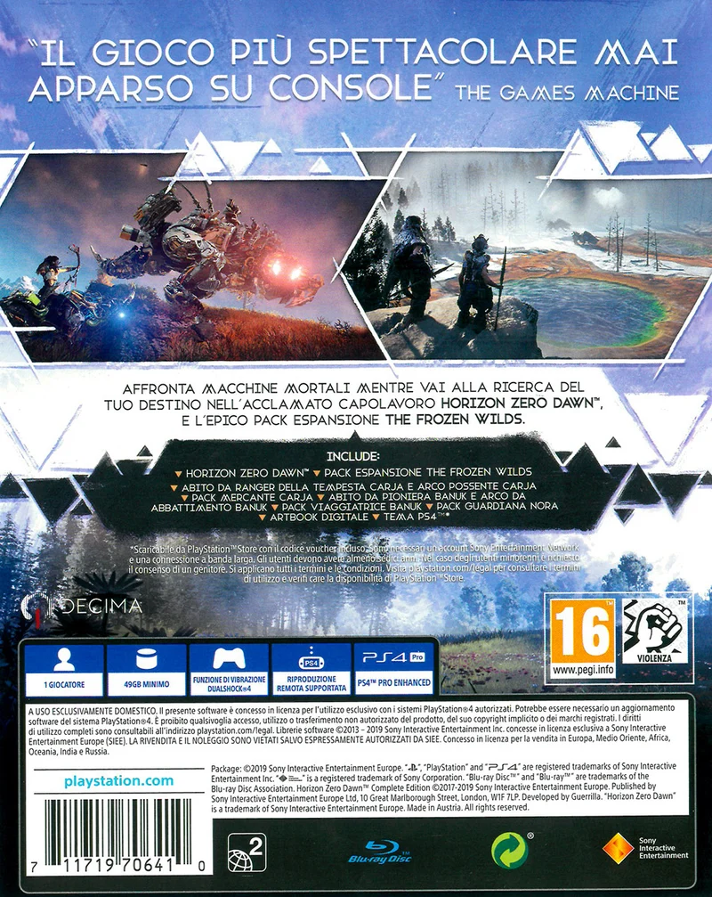 Horizon Zero Dawn: Complete Edition Playstation 4 Edizione Italiana PS Hits
