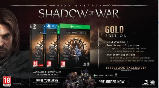 XBox One Middle-Earth: Shadow of War