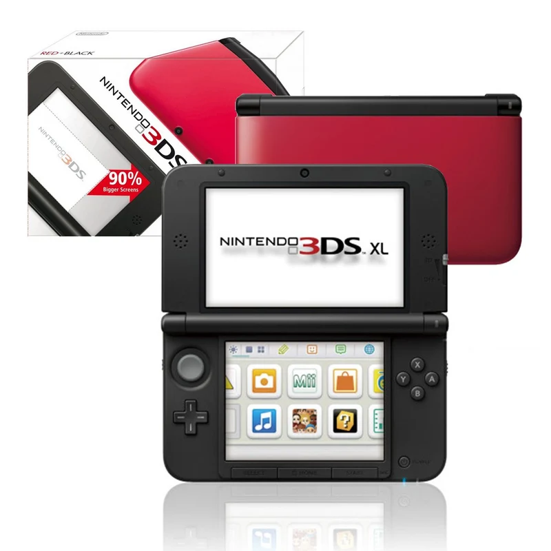 Nintendo 3DS XL Red and Black Handheld Console