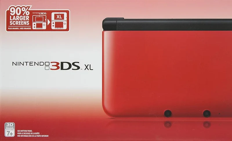 Nintendo 3DS XL Red and Black Handheld Console