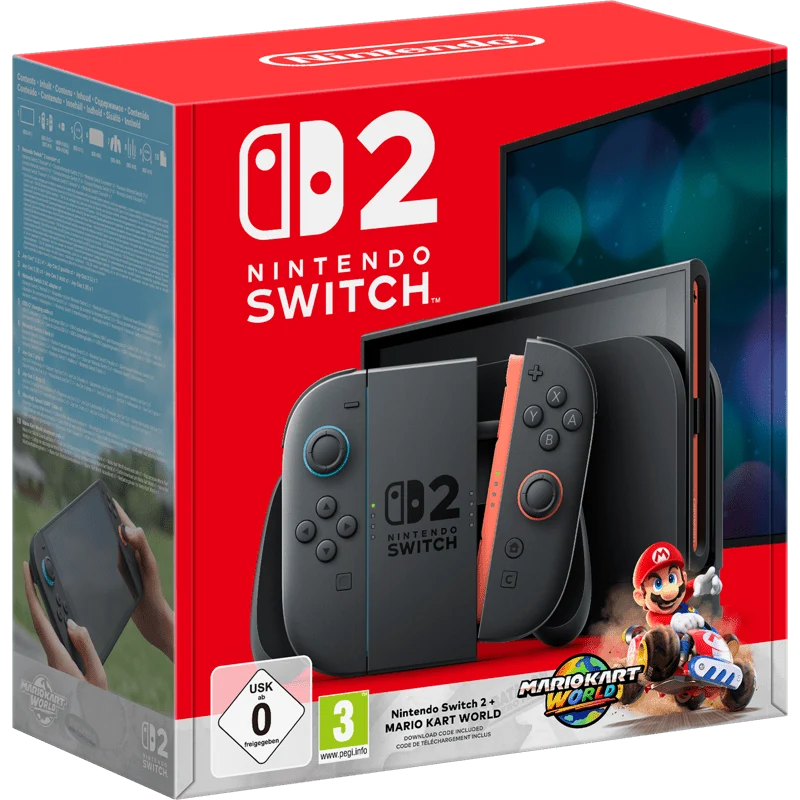 Nintendo Switch 2 Console + Mario Kart World Game Bundle