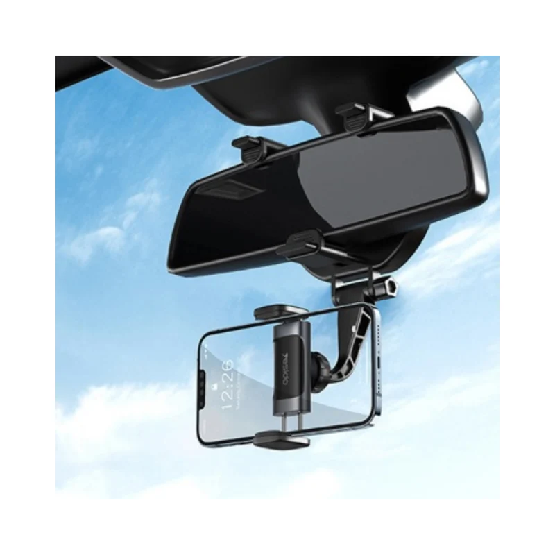 YESIDO C193 Vehicle Rear View Mirror Phone Holder Mount Universal 360 Degree