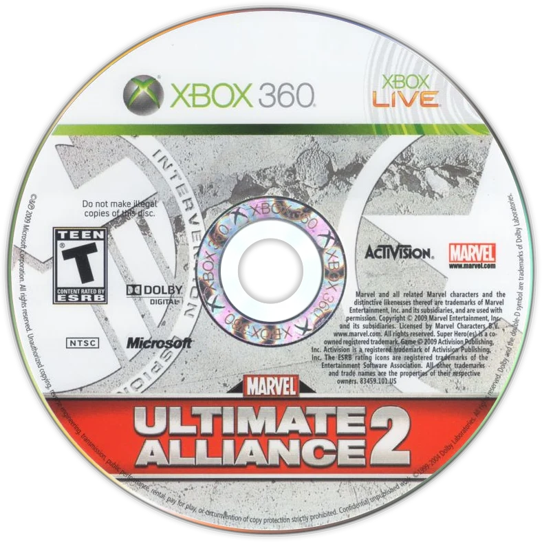 Marvel Ultimate Alliance 2 - (Game Only) (Xbox 360)