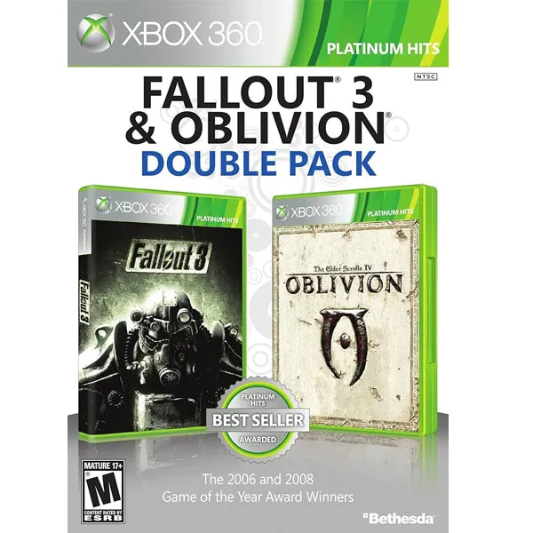 Fallout 3 + The Elder Scrolls 4 Oblivion Xbox 360 - Usato