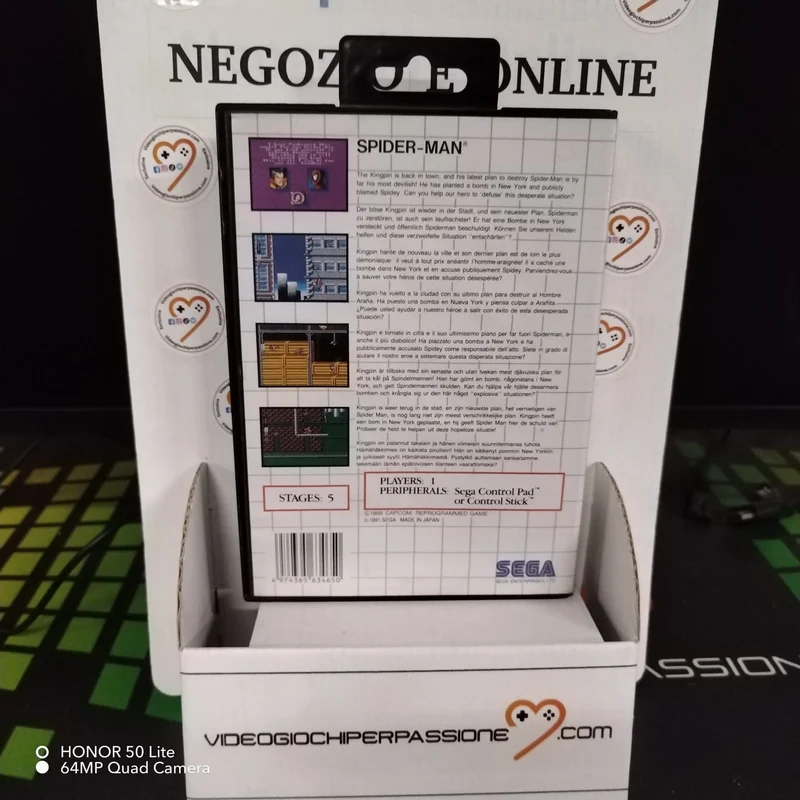 Spider-Man Sega Master System PAL (usato garantito)(senza manuale)