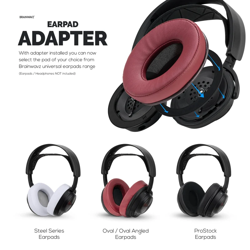 Anello adattatore per cuscinetti auricolari per cuffie Steelseries Arctis Nova Pro Wireless, Nova Pro Omni e Nova Elite - Compatibile con i cuscinetti auricolari Brainwavz Oval, ProStock e SteelSeries.