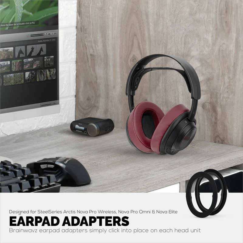 Anello adattatore per cuscinetti auricolari per cuffie Steelseries Arctis Nova Pro Wireless, Nova Pro Omni e Nova Elite - Compatibile con i cuscinetti auricolari Brainwavz Oval, ProStock e SteelSeries.