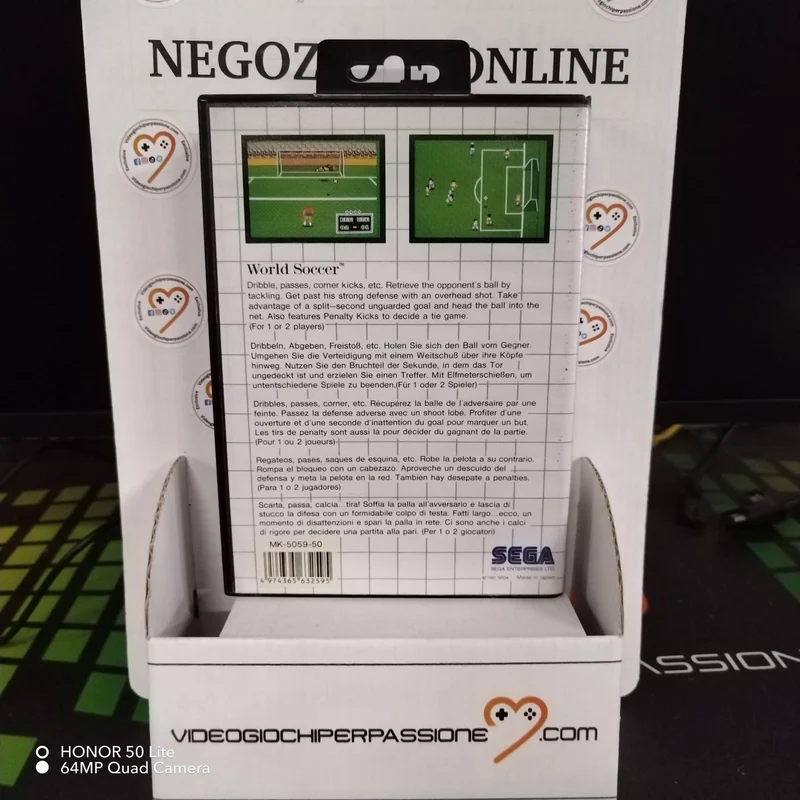World Soccer Sega Master System PAL (usato garantito)(ver. europea)(senza manuale)