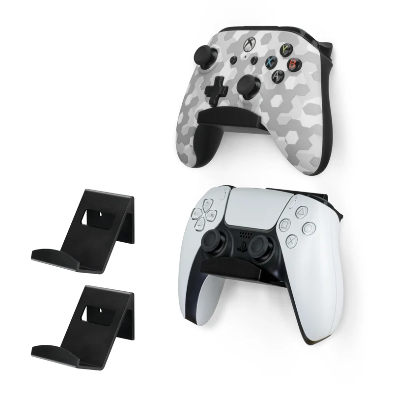 Supporto per controller in metallo Supporto da parete per Xbox, PS5, PS4, PC e altri accessori da gioco, adesivo e vite universale
