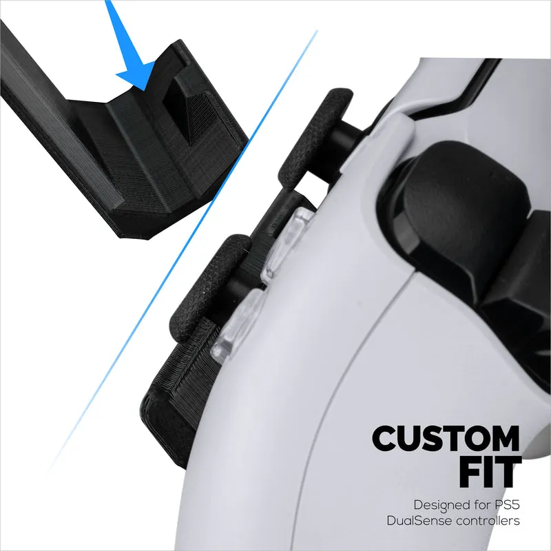 Supporto per console per controller di gioco PS5 (confezione da 2) per Playstation PS5 DualSense Gamepad, design con gancio a gancio, nessun danno o adesivo