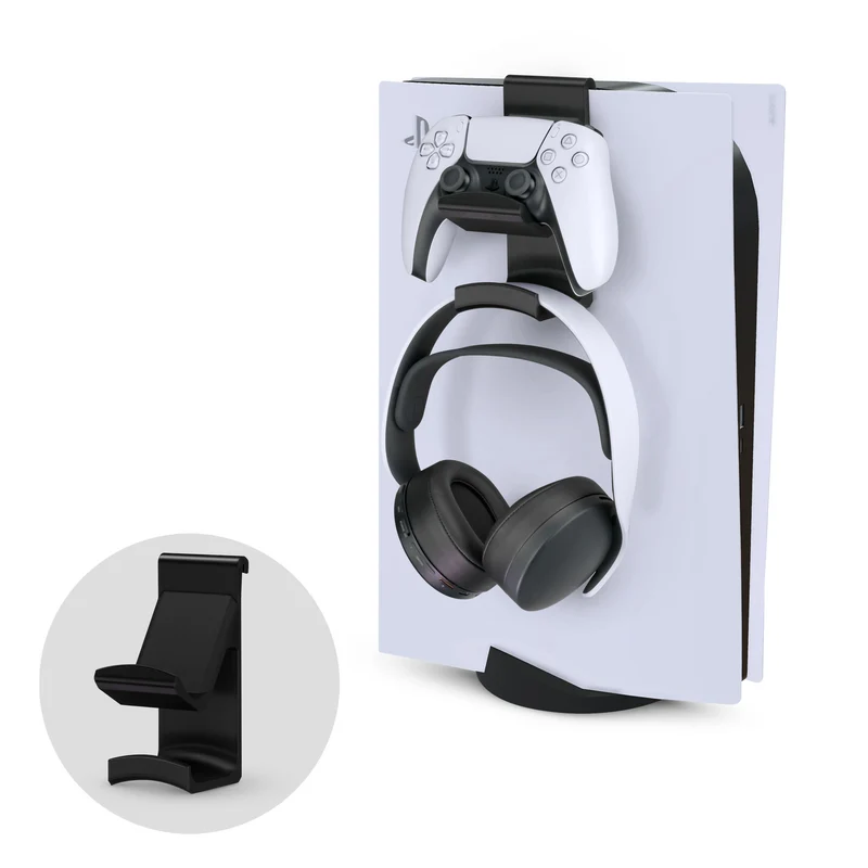 Supporto per console per controller di gioco PS5 e gancio per cuffie per PlayStation PS5 DualSense Gamepad, staffa per gancio a gancio