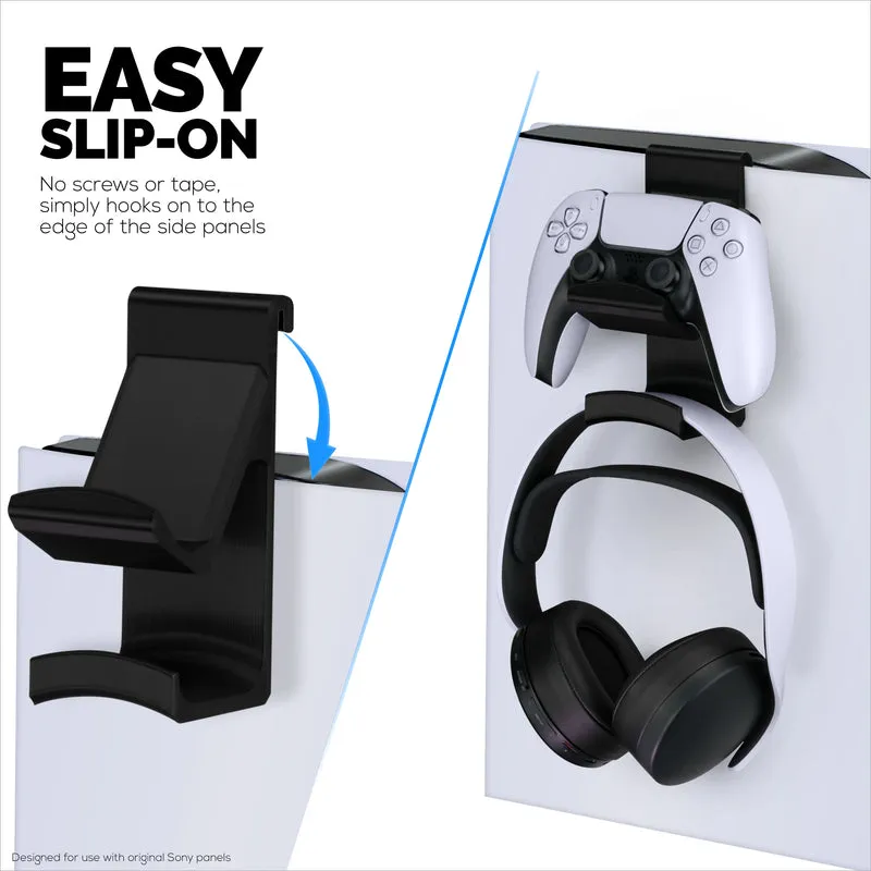 Supporto per console per controller di gioco PS5 e gancio per cuffie per PlayStation PS5 DualSense Gamepad, staffa per gancio a gancio