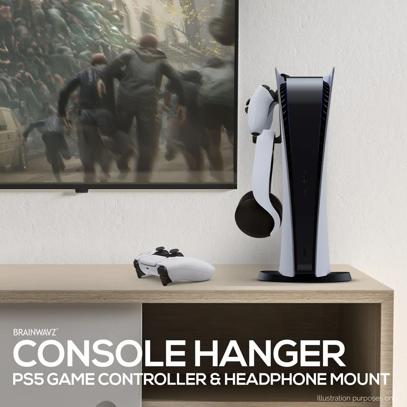 Supporto per console per controller di gioco PS5 e gancio per cuffie per PlayStation PS5 DualSense Gamepad, staffa per gancio a gancio