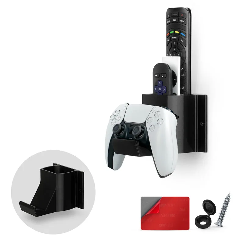 The Elephant - Supporto per montaggio a parete per controller di gioco e telecomando TV, adesivo e avvitabile, design universale per Xbox ONE PS5 PS4 PC Gamepad