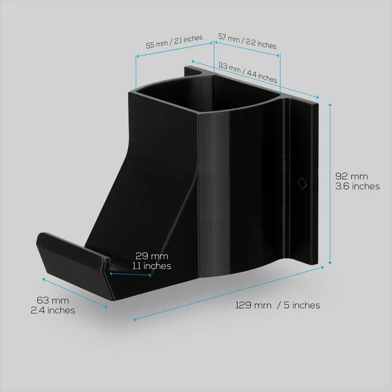 The Elephant - Supporto per montaggio a parete per controller di gioco e telecomando TV, adesivo e avvitabile, design universale per Xbox ONE PS5 PS4 PC Gamepad