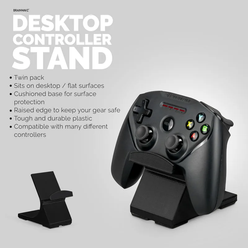 Supporto da tavolo per controller di gioco (confezione da 2) - Design universale per Xbox ONE, PS5, PS4, PC, Steelseries, Steam e altro, Riduci il disordine UGDS-05