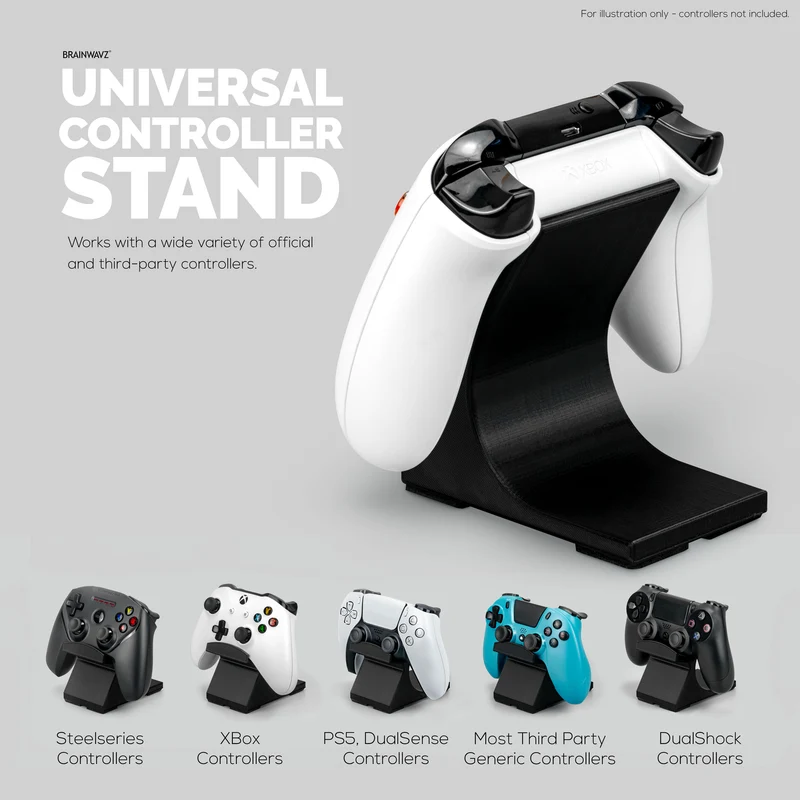 Supporto da tavolo per controller di gioco (confezione da 2) - Design universale per Xbox ONE, PS5, PS4, PC, Steelseries, Steam e altro, Riduci il disordine UGDS-05
