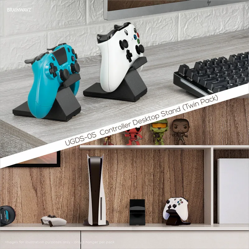 Supporto da tavolo per controller di gioco (confezione da 2) - Design universale per Xbox ONE, PS5, PS4, PC, Steelseries, Steam e altro, Riduci il disordine UGDS-05