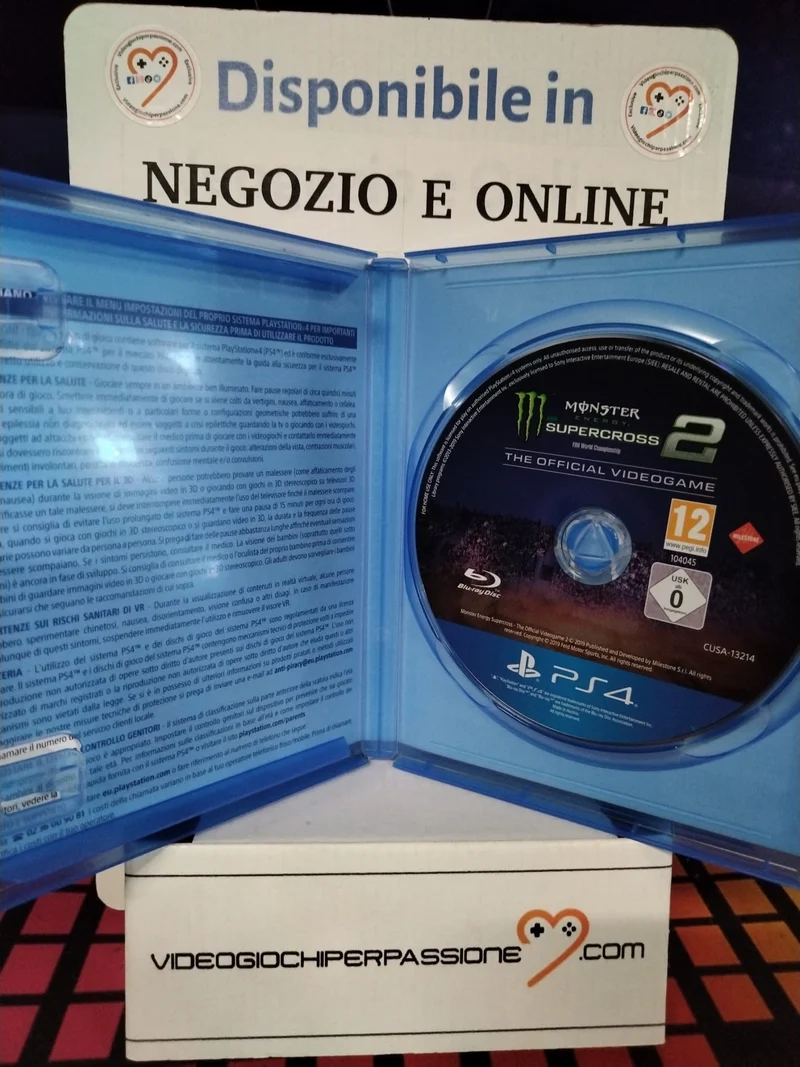 Monster Energy Supercross 2 - The Official Videogame PlayStation 4 (usato garantito)(ver. ita.)