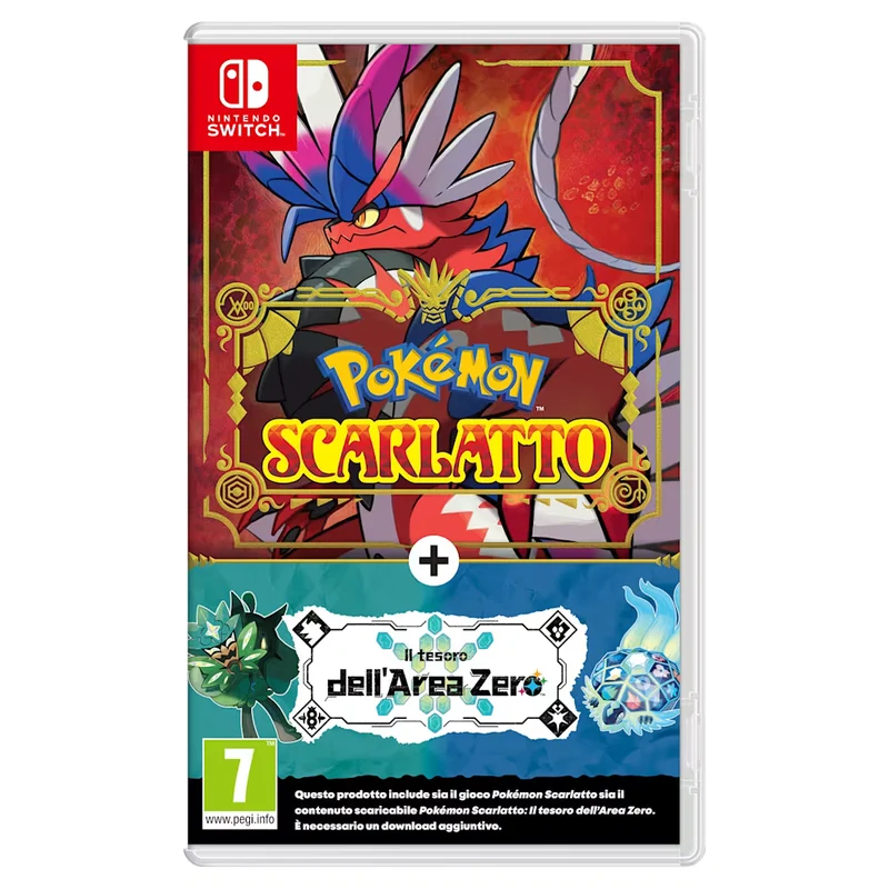 Pokémon Scarlatto + Espansione "Il Tesoro dell’Area Zero" Nintendo Switch Ed. Italiana