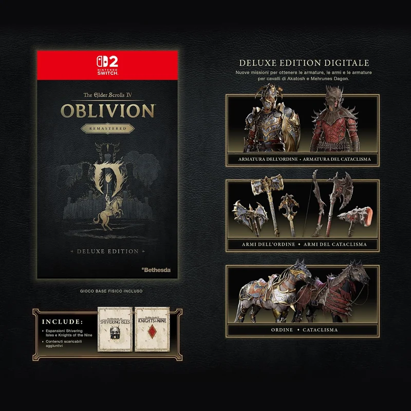 The Elder Scrolls IV: Oblivion Remastered Deluxe Edition Nintendo Switch 2 [PRE-ORDINE]