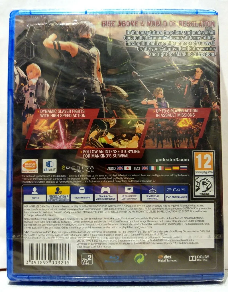 GOD EATER 3 PS4 (versione inglese)