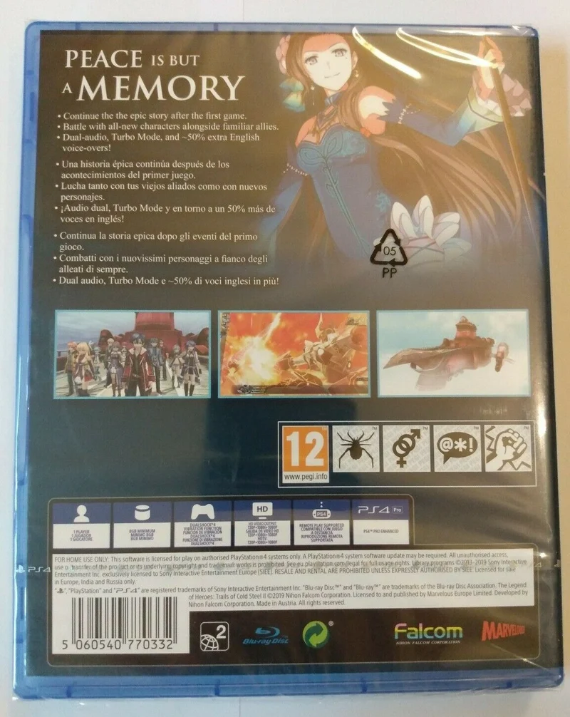 TRAILS OF COLD STEEL 2 PS4 (versione inglese)