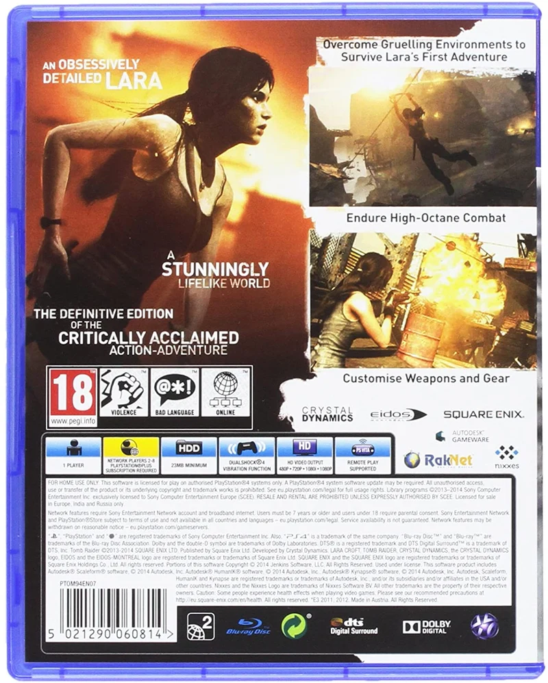 TOMB RAIDER DEFINITIVE EDITION PS4 (versione inglese)