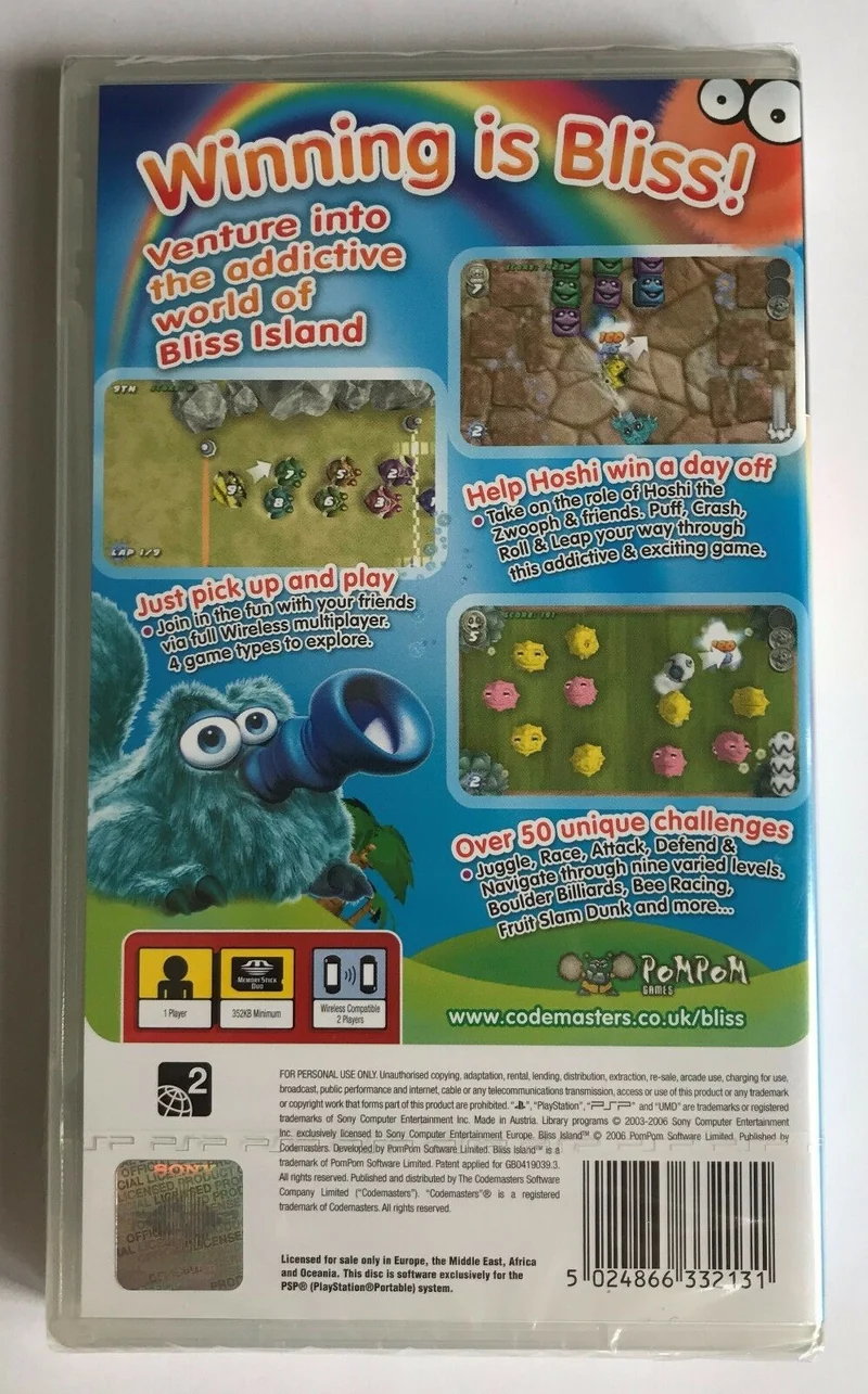 BLISS ISLAND PSP (versione inglese)