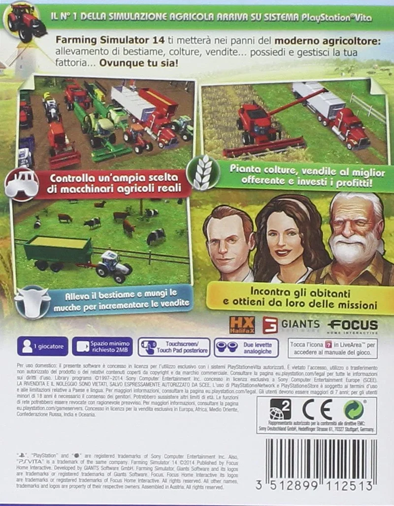 FARMING SIMULATOR 14 PS VITA (versione italiana)