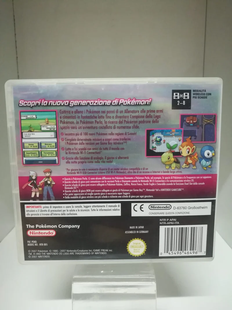 POKEMON VERSIONE PERLA NINTENDO DS (versione italiana)