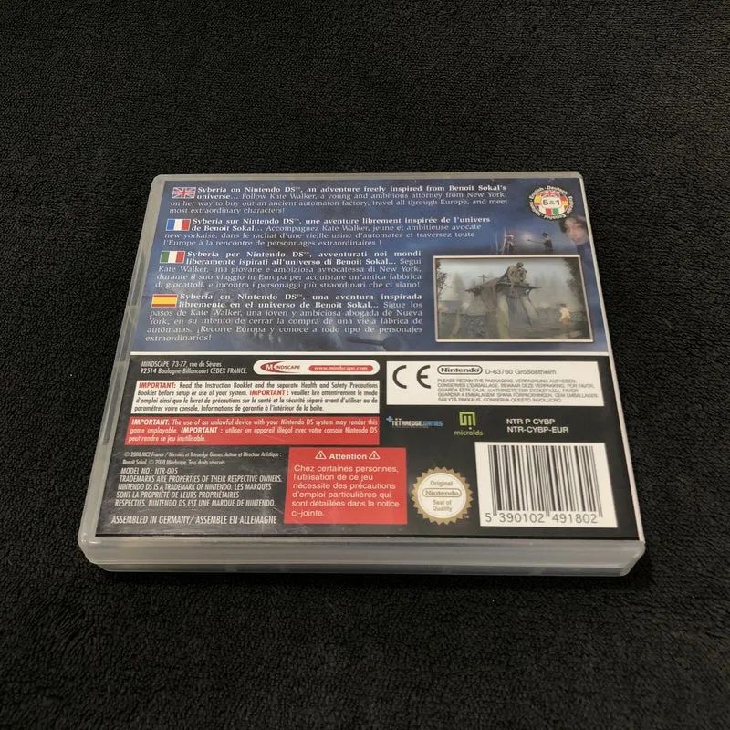 SYBERIA NINTENDO DS (versione europea)