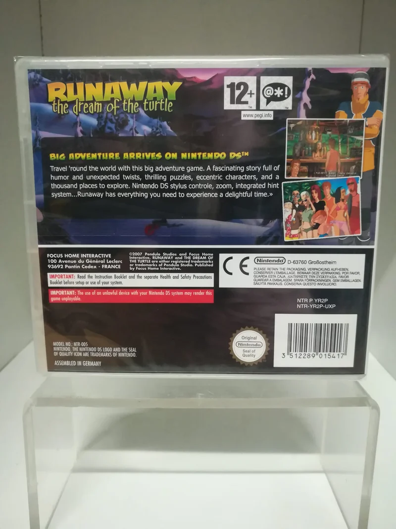 RUNAWAY THE DREAM OF THE TURTLE NINTENDO DS