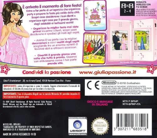 GIULIA PASSIONE PARTY DA SOGNO NINTENDO DS (versione italiana)