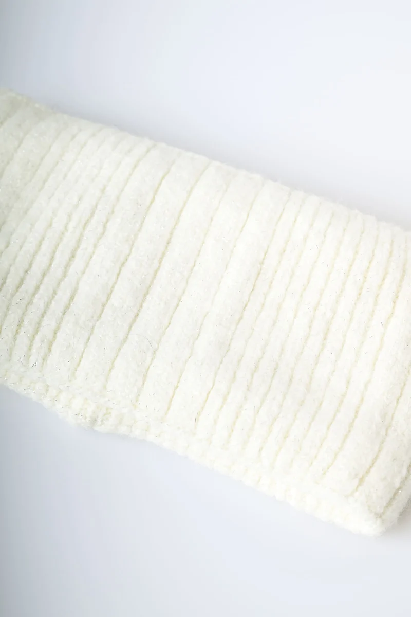 Fascia per capelli in maglia lurex