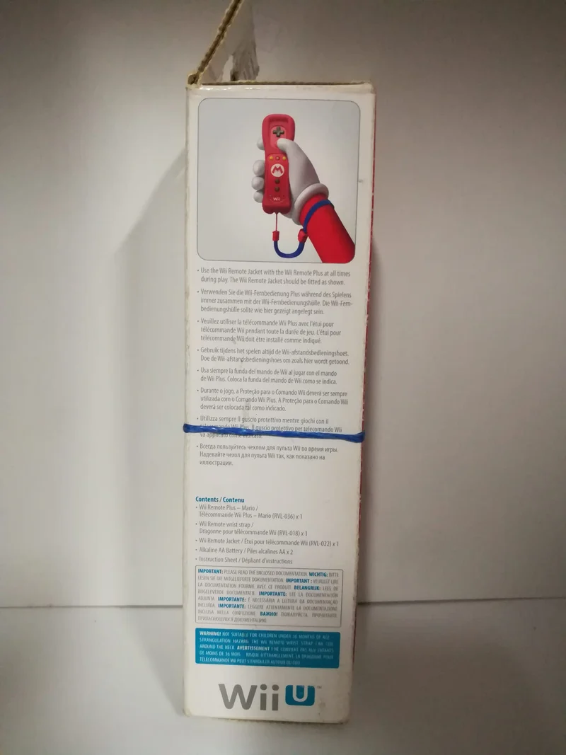 CONTROLLER WII U REMOTE PLUS MARIO NINTENDO (esposizione fiera)(nuovo)